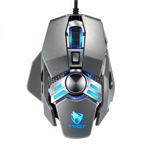 Миша дротова ігрова T-Wolf V10 RGB USB Grey (TW-V10) ціни