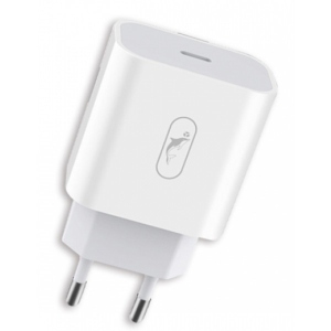 Мережевий зарядний пристрій SkyDolphin SC18E PD2.0 (1USB-С, 3A) White (MZP-000155)