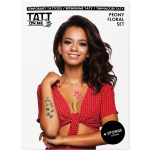 Тату TATTon.me Peony Floral set (TSPeonyFloral)