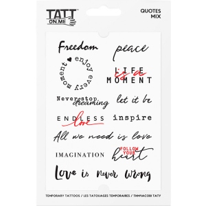 Тату TATTon.me Quotes mix (TMQuotes)
