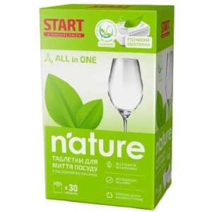 Таблетка для посудомийної машини Start NATURE 30 шт