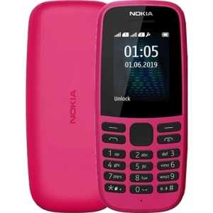 Мобільний телефон Nokia 105 SS 2019 Pink (16KIGP01A13)