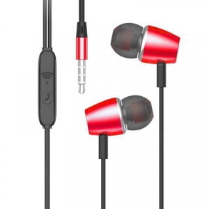 Навушники вкладиші дротові SkyDolphin SR24 Metal Red (HF-000463)