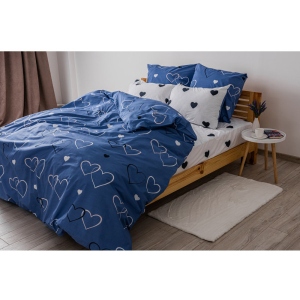 Комплект постільної білизни ТЕП Happy Sleep Navy Blue Love 31 (2-03795_24829)