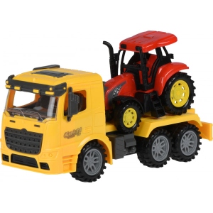 Наземна спецтехніка Same Toy Truck Тягач Жовтий з Трактором (98-613Ut-1)