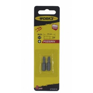 Біта для викрутки Works PZ1x25 2 шт. (2753519)