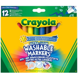 Фломастери Crayola широка лінія (ultra-clean washable), 12 шт (256349.012)