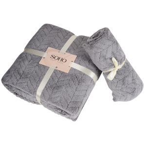 Набір рушників SOHO 35*75+70*140 см мікроф. Cold Gray (1173К)