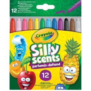 Набір воскової крейди Crayola "Твіст" Silly Scents (викручуються і з ароматом) 12 шт (256321.024)