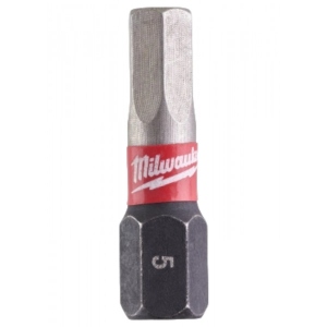 Біта для викрутки Milwaukee Shockwave Hex5 25 мм 2 шт. (4932430896)