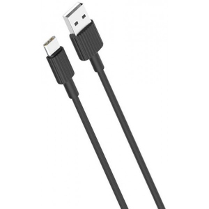Кабель синхронізації даних XO Type-C NB156 2.4A/1m Black (NB156-TC-1-BK)