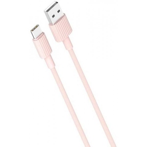 Кабель синхронізації даних XO Type-C NB156 2.4A/1m Pink (NB156-TC-1-PN)