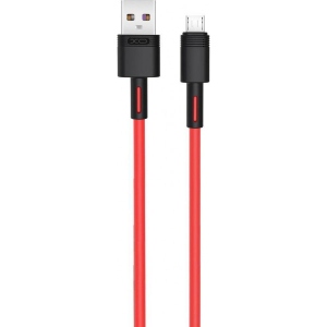 Кабель синхронізації даних XO microUSB NBQ166 5A/1m Red (NB166-M-1-RD)