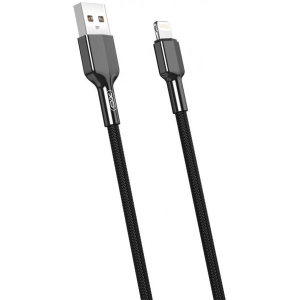 Кабель синхронізації даних XO lightning NB182 2.4A/1m Black (NB182-L-1-BK)