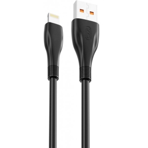 Кабель синхронізації даних XO NB185 6A lightning 1m Black (6920680879236)