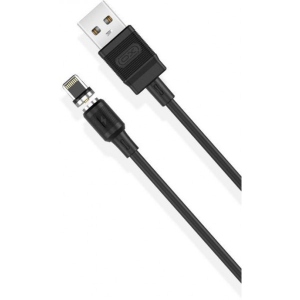Кабель синхронізації даних XO lightning NB187 PVC Magnetic 2.1A/1m Black (NB187-L-1-BK)