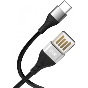 Кабель синхронізації даних XO Type-C NB188 Double-side 2.1A/1m Grey (NB188-TC-1-GR)