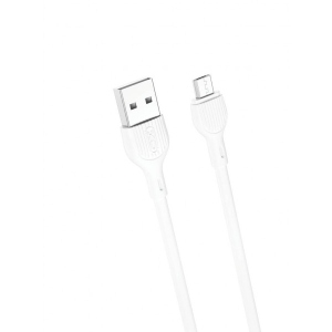 Кабель синхронізації даних XO microUSB NB200 2.1A/1m White (NB200-M-WH)