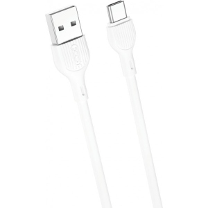 Кабель синхронізації даних XO Type-C NB200 2.1A/2m White (NB200-TC-WH)