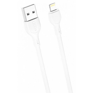 Кабель синхронізації даних XO NB200 2.1A Lightning 1m White (6920680878017)