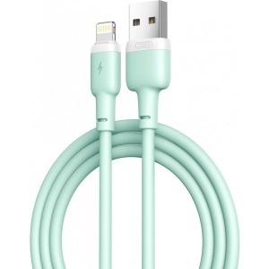 Кабель синхронізації даних XO Lightning NB208 Liquid Silicone 2.1A/1m Green (NB208-L-1-GR)