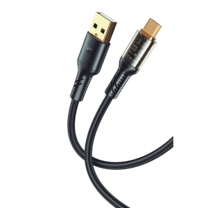 Кабель синхронізації даних XO microUSB NB229 2.4A/1m Black (NB229-M-1-BK)