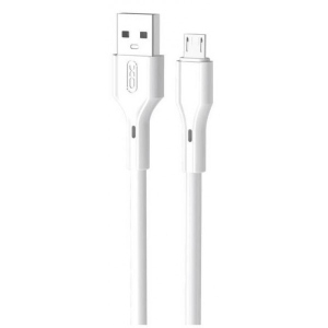 Кабель синхронізації даних XO microUSB NB230 2.4A/1m White (NB230-M-WH)