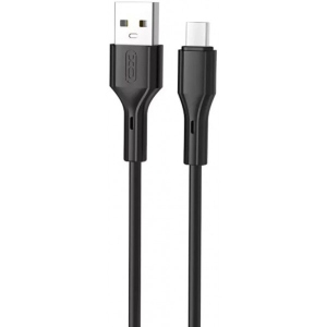 Кабель синхронізації даних XO Type-C NB230 2.4A/1m Black (NB230-TC-BK)