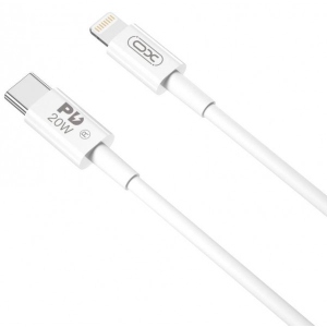 Кабель синхронізації даних XO PD Type-C to Lightning NBQ189A 20W 1m White (NBQ189A-TC-1-WH)