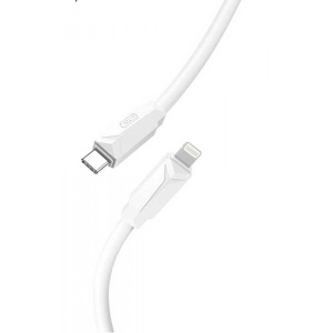 Кабель синхронізації даних XO PD Type-C to Lightning NBQ233A 27W 1m White (NBQ233A-TC-1-WH)