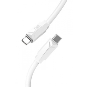 Кабель синхронізації даних XO PD Type-C to Type-C NBQ233B 60W 1m White (NBQ233B-TC-1-WH)
