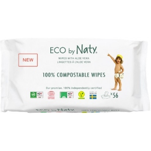 Серветки вологі для дітей Eco By Naty Органические с алоэ (245036)