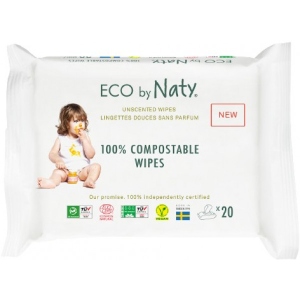 Серветки вологі для дітей Eco By Naty Органические без запаха (245067)