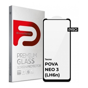 Захисне скло для смартфону Armorstandart Pro for Tecno POVA NEO 3 (LH6n) Black (ARM70387)