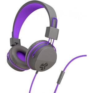Навушники накладні дротові JLab JBuddies Studio Kids Grey/Purple (IEUHJKSTUDIORGRYPRP6)