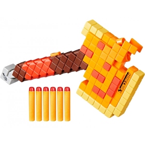 Бластер багатозарядний Hasbro сокира Nerf Firebrand серії Майнкрафт (F8953)