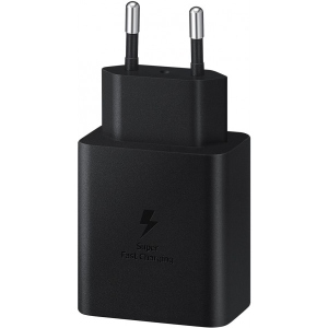 Мережевий зарядний пристрій Samsung 45W Compact Power Adapter C to C Cable Black  (EP-T4510XBEGEU)