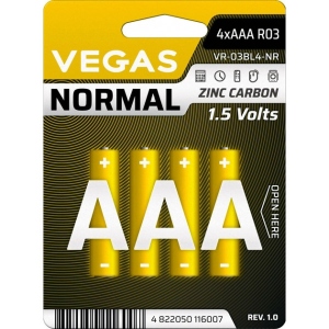 Батарейка тип AAA Vegas VR-03BL4-NR