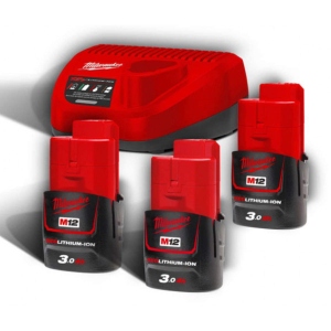Акумулятор для електроінструментів Milwaukee M12 NRG-303 + заряд.пристрій (4933459207)
