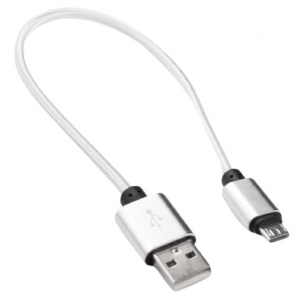 Кабель DENGOS USB-microUSB 0.25m White (NTK-M-SHRT-WHITE)