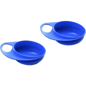 Набір тарілок для малюка Nuvita глибокі, 2шт. синій (NV8431Blue)