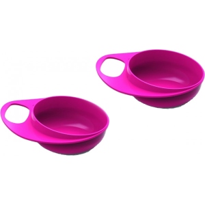 Набір тарілок для малюка Nuvita глибокі, 2шт. рожевий (NV8431Pink)