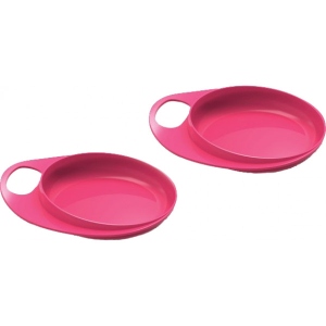 Набір тарілок для малюка Nuvita дрібні, 2шт. рожевий (NV8451Pink)