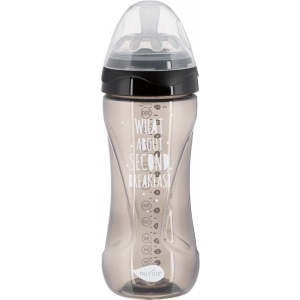Пляшка для годування Nuvita Антиколікова Mimic Cool 330 мл Black (NV6052BLACK)