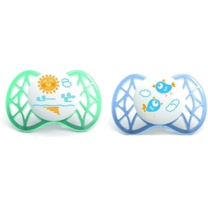 Симетрична пустушка Nuvita Air 0м + 2 шт. для хлопчика (NV7061Boy)