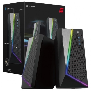 Комп'ютерна акустика компактна 2.0 2E PCS233 USB Black (2E-PCS233BK)