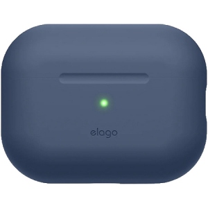 Чохол для навушників Elago Silicone Basic Case with Nylon Lanyard Jean Indigo for Airpods Pro 2nd Gen (EAPP2SC-BA+ROSTR-JIN)