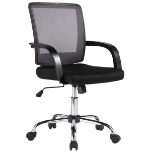 Крісло офісне Office4you VISANO, Black-Chrome (27786)