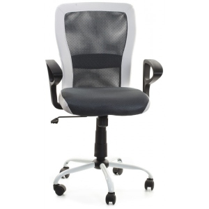 Крісло офісне Office4you LENO, Black-white (27785)