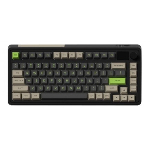 Клавіатура бездротова ігрова FL ESPORTS CMK75 Desert Grey FLCMMK Ice Violet switches TFT Knob Three-Mode (CMK75-7531)